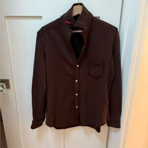 Frank & Eileen NWOT Eileen Sweatshirt Button Up Triple Fleece small